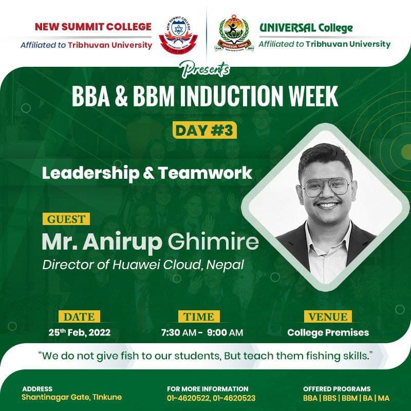 BBA & BBM Induction Week - Day 3